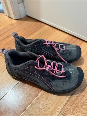 Keen Gray and Pink Sneakers Size 5 Womens